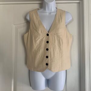 J. Crew, linen vest, size 8